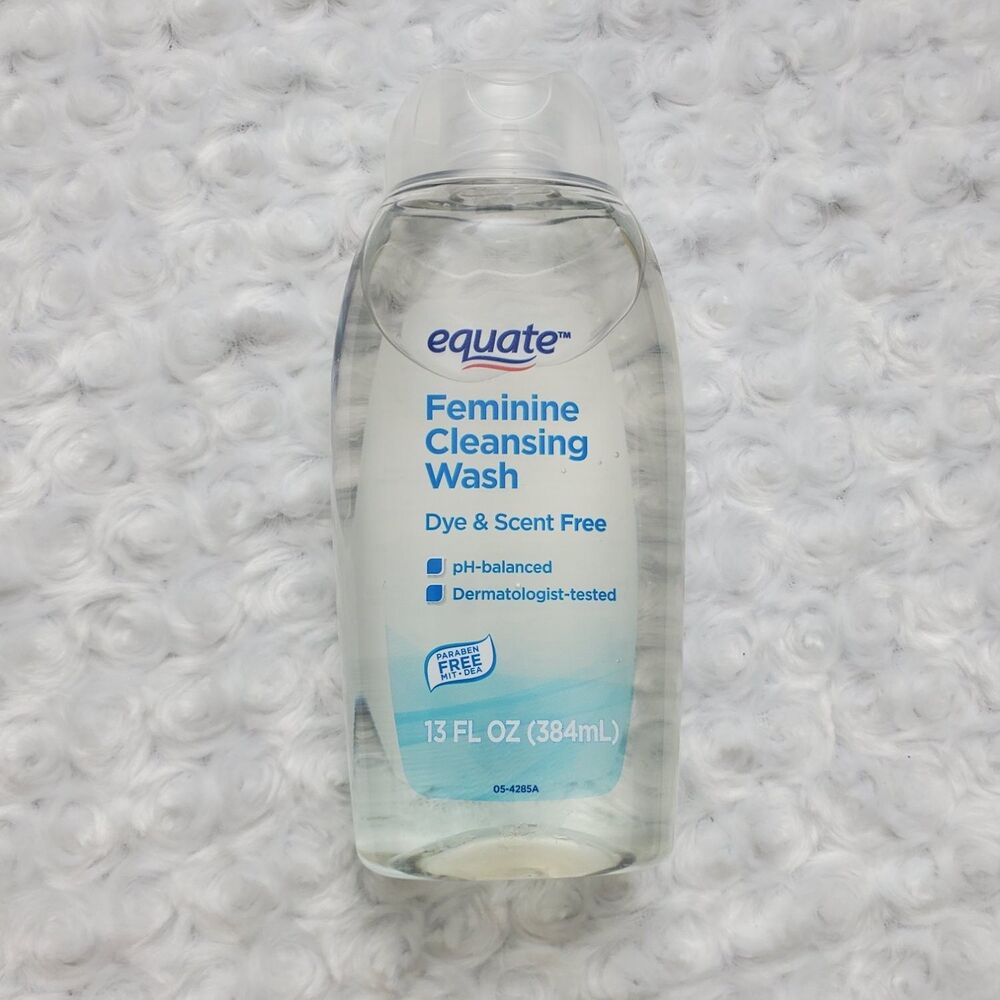Equate Dye & Scent Free Feminine Cleansing Wash 13 Fl Oz Clear New Dye-Free